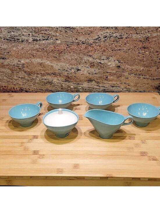 VINTAGE Other - Vintage Boontonware Melamine Melmac Turquoise set